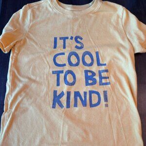 Kids Yellow Cat & Jack It’s Cool to be Kind Discontinued Short Sleeve T-Shirt